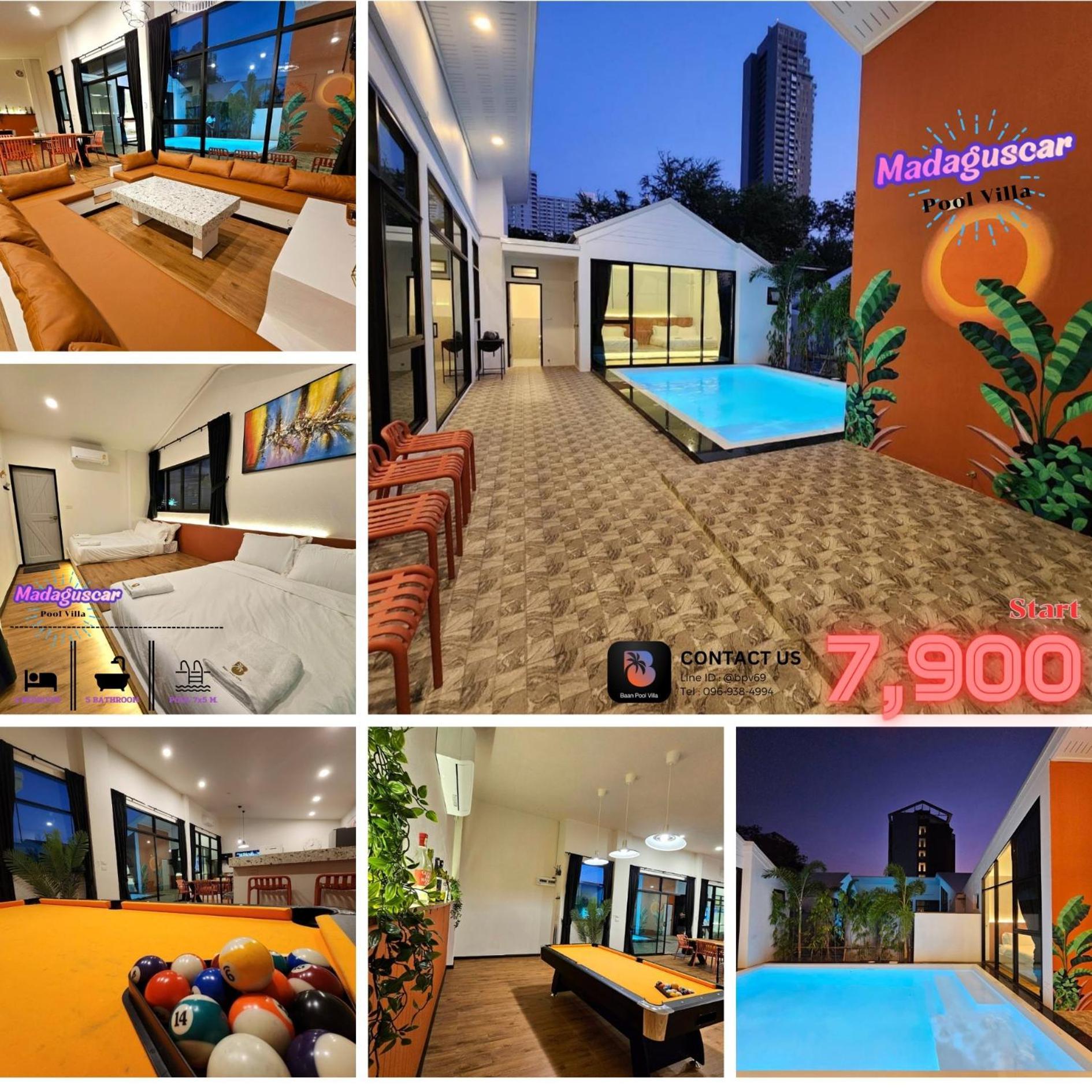 Madaguscar Private Pool Villa-Pattaya Pantai Jomtien Luaran gambar